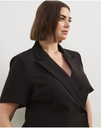 Atmos&Here Curvy - Marlow Short Sleeve Blazer