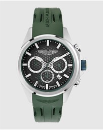 Aston Martin - HLC Chronograph Solar Bertelli Green Silicone Strap Watch