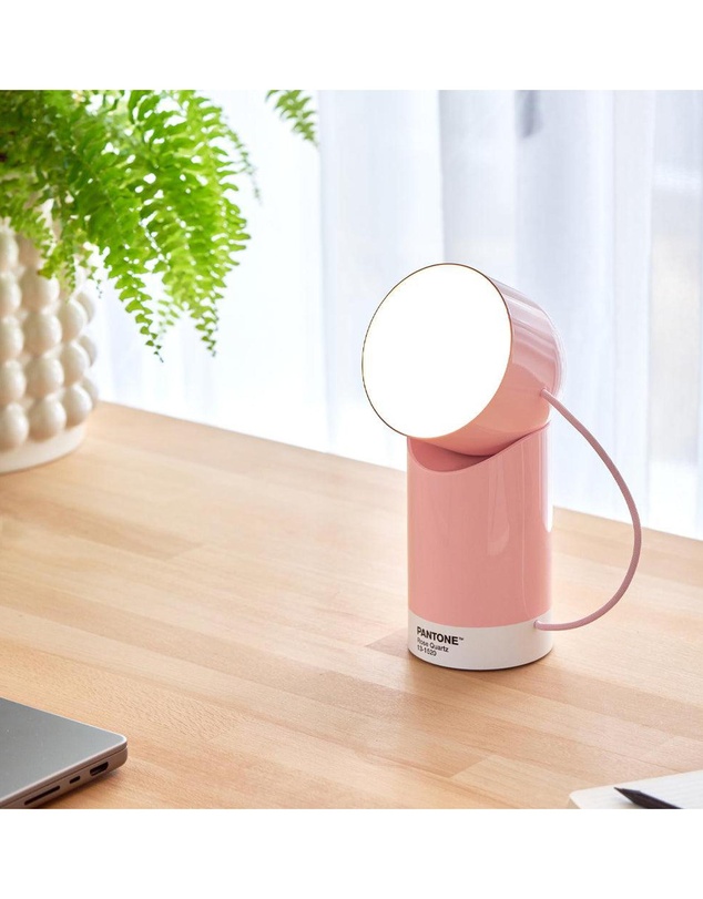 Lexon - Lexon Orbe Portable Led Lamp With Moving Head PANTONE - Rose Pink