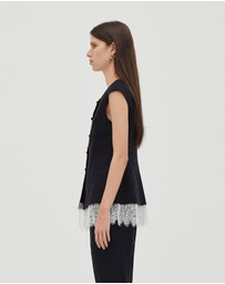 Third Form - Nocturne Lace Trim Vest