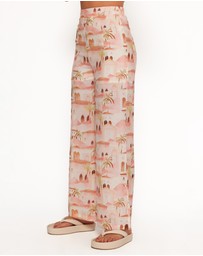 Petal & Pup - Devina Pants - Tan Print