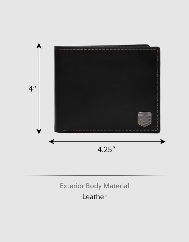 Fossil - Hayes Black Wallet
