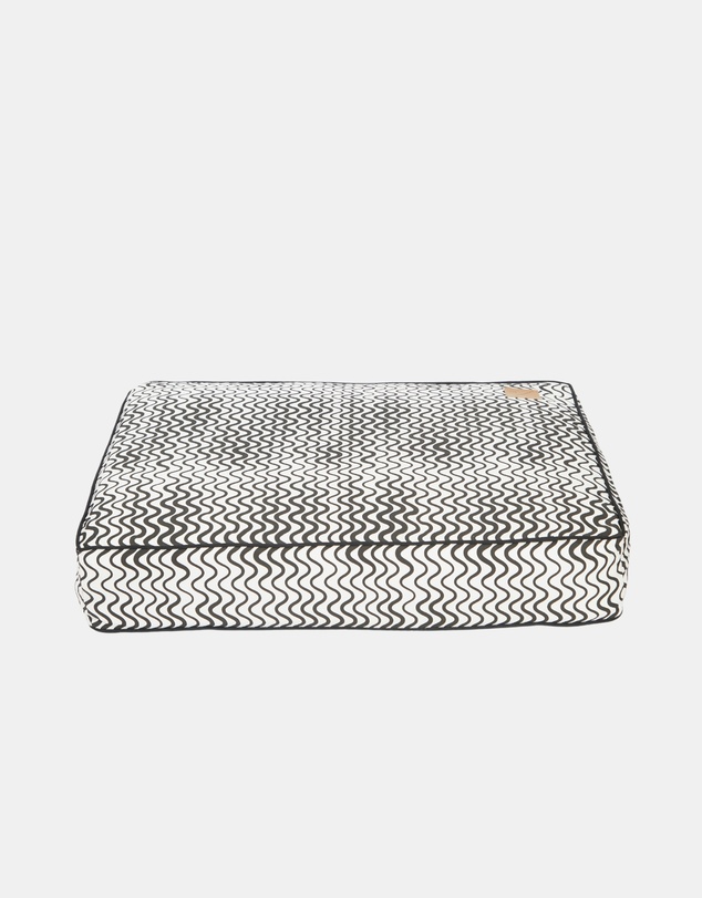 Mog & Bone - Classic Cushion Dog Bed - Black Wave