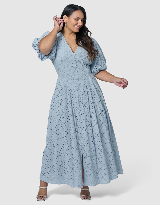 Something 4 Olivia - Sophia Broderie Maxi Dress