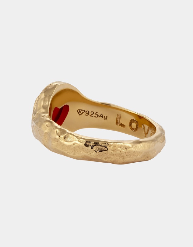 Haze & Glory - ICONIC EXCLUSIVE - Ring Me Hearty Signet - Gold