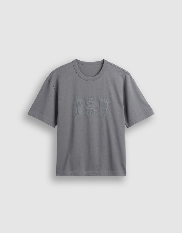 GAP - Intl SS Relaxed Heavy Cropped Logo T-Shirt
