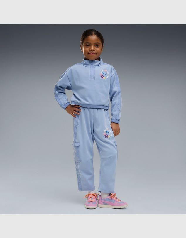 Puma - x DORA THE EXPLORER T7 Relaxed Half-Zip Crew Sweatshirt - Girls