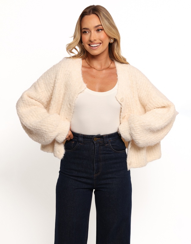 Petal & Pup - Albertine Cardigan - White