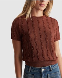 Decjuba - Lauren Lurex Knit Tee