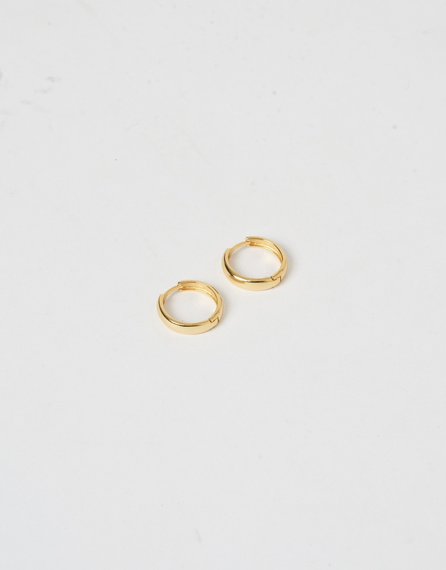 Izoa - Midnight Small Hoop Earrings