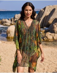 Miraclesuit Swimwear  - Sunset Islet Sheer Chiffon Caftan Beach Cover Up