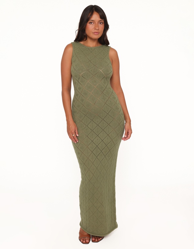 Petal & Pup - Wembly Maxi Dress - Olive Green