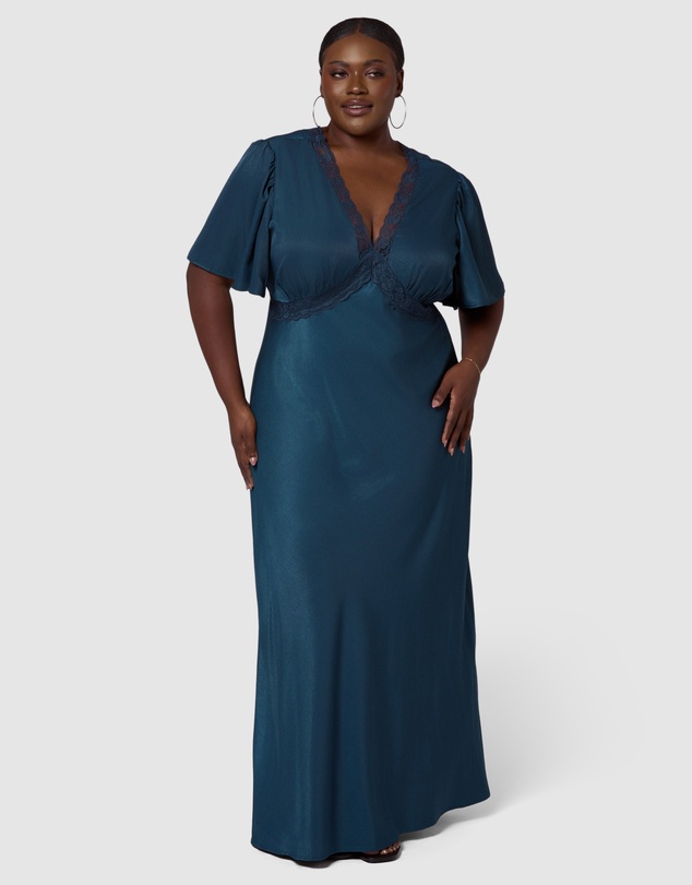 Sunday In The City - Electric Guitars Maxi Dress