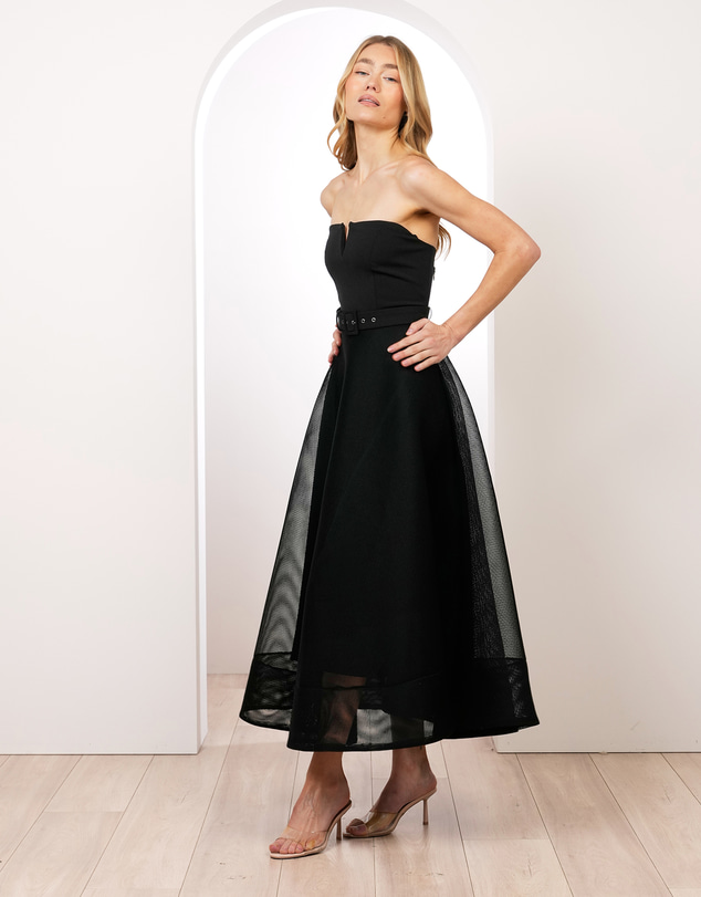Pilgrim - Oksana Strapless Midi Dress