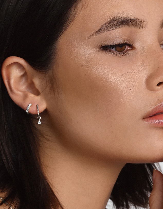 SAINT VALENTINE - Saint Mini Hoops - Silver - ICONIC EXCLUSIVE