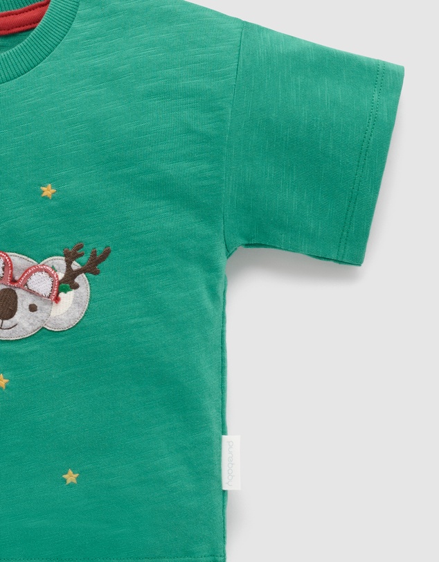 Purebaby - Christmas Party Tee-Kids-Babies