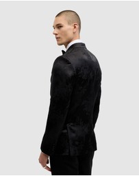 Politix - Matheson Jacquard Black Tie Tuxedo