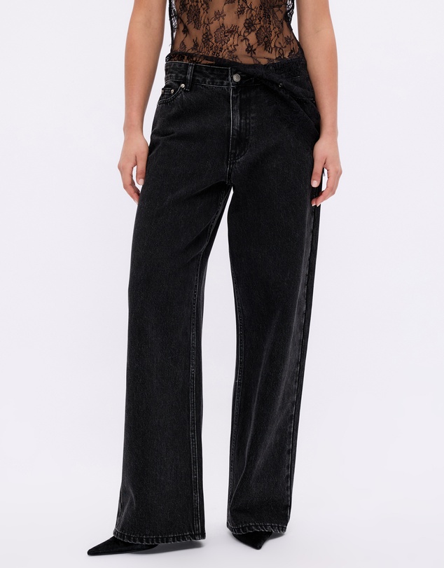 Minima Esenciales - Mid Rise Wide Leg Jeans
