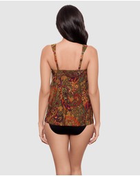 Miraclesuit Swimwear  - Perissa Dazzle Underwired Draped Tankini Top