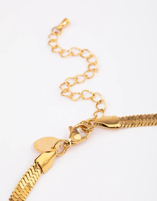 Lovisa - Waterproof Gold Plated Stainless Steel Snake Chain Necklace