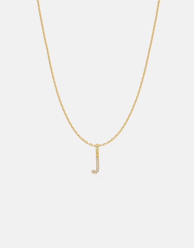 Ania Haie - Ania Haie Gold Letter J Initial Necklace