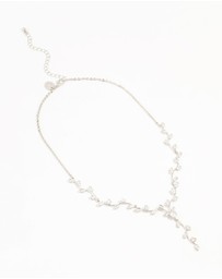 Lovisa - Silver Cubic Zirconia Vine Y-Necklace