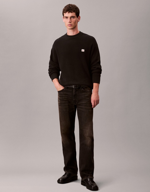 Calvin Klein Jeans - Waffle Cotton Monogram Jumper