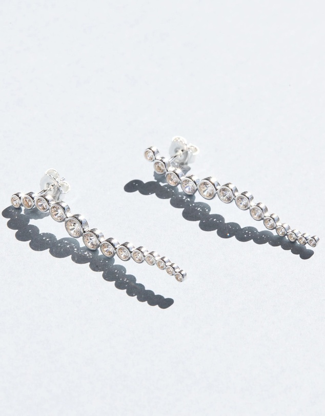 SAINT VALENTINE - Crescendo Drop Earrings - Silver