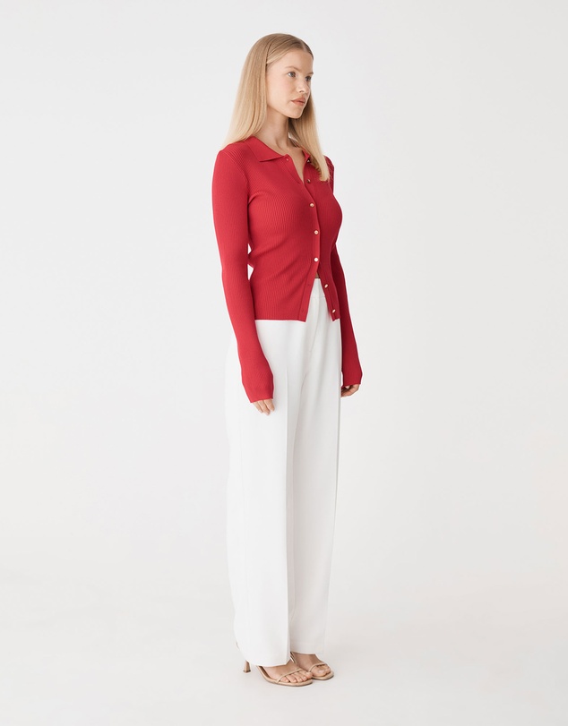 Forcast - Bristol Collared Rib Cardigan