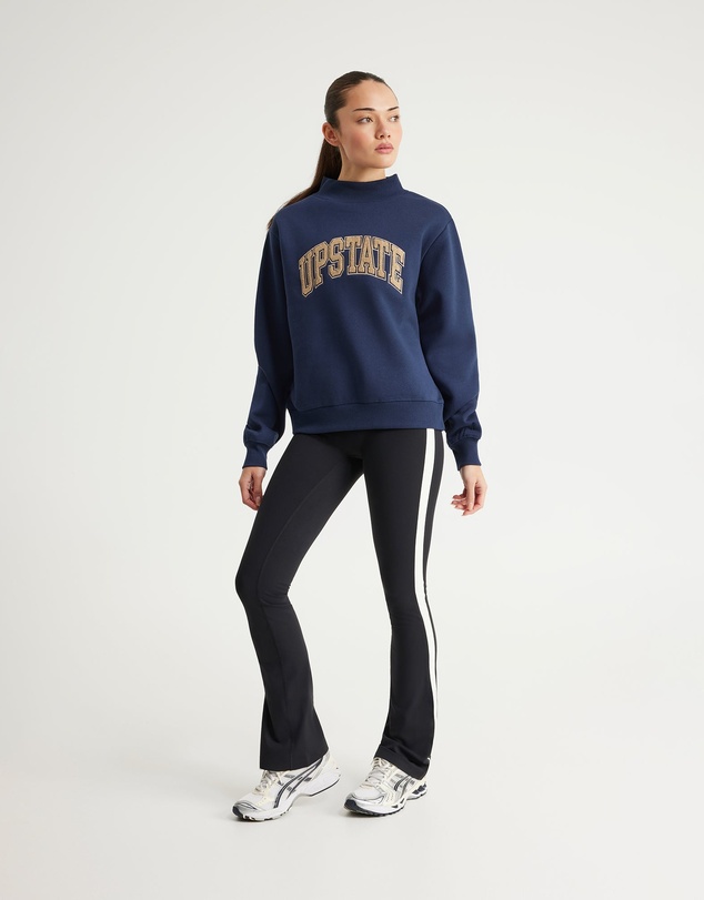 Upstate - College Mock Neck - Midnight Navy
