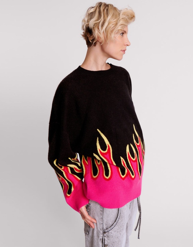 ONE TEASPOON - On Fire Intarsia Sweater