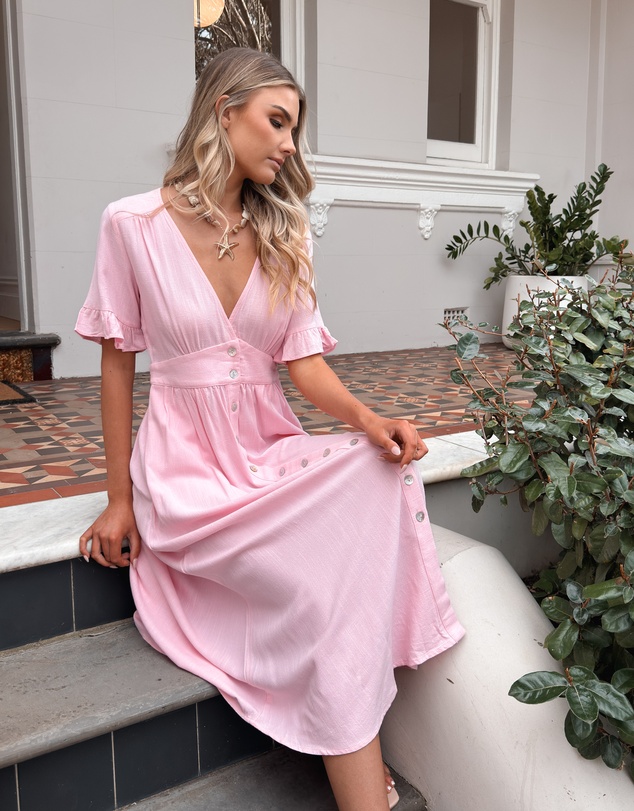 Esther & Co - Korbela Dress - Powder Pink