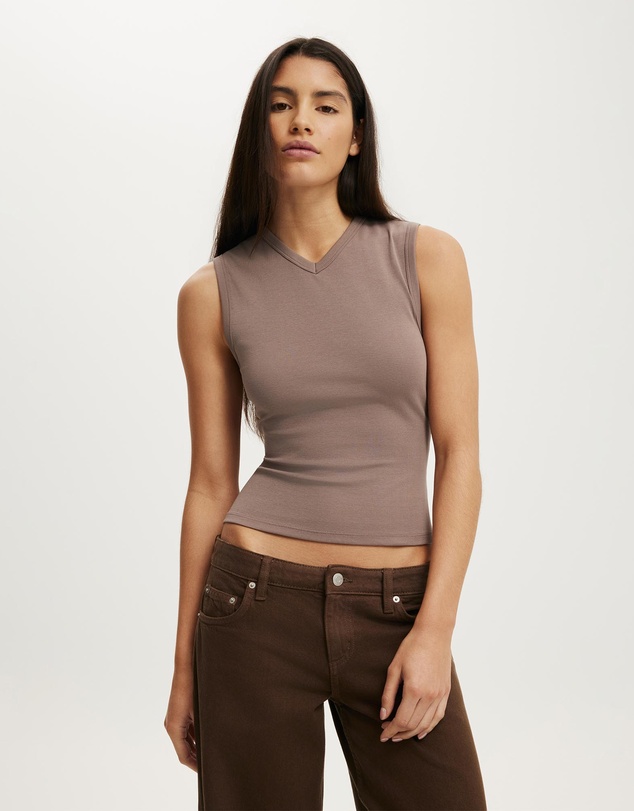 Cotton On - 90S V Neck Tank