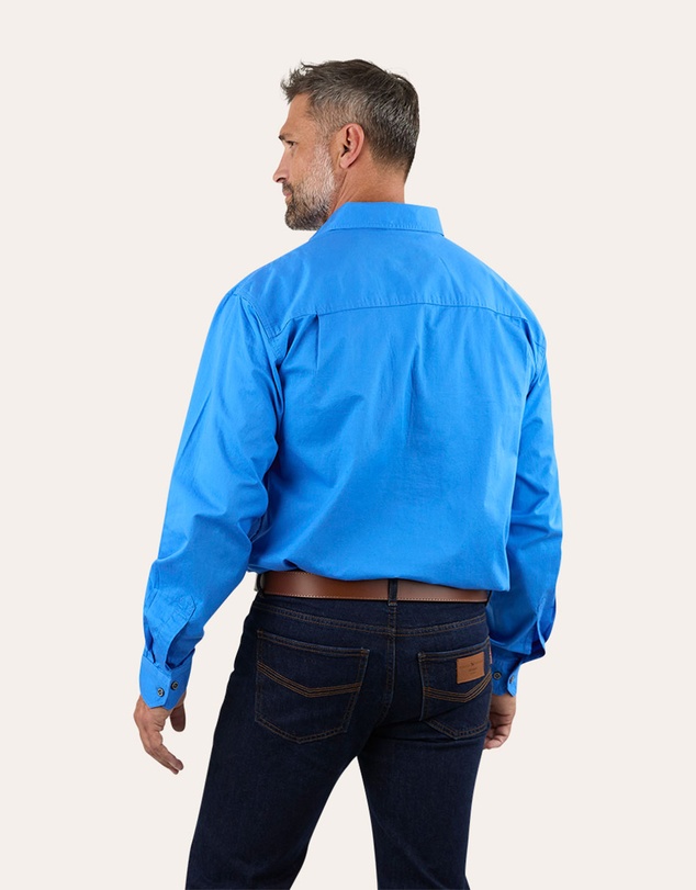 Ringers Western - King River Mens Half Button Work Shirt