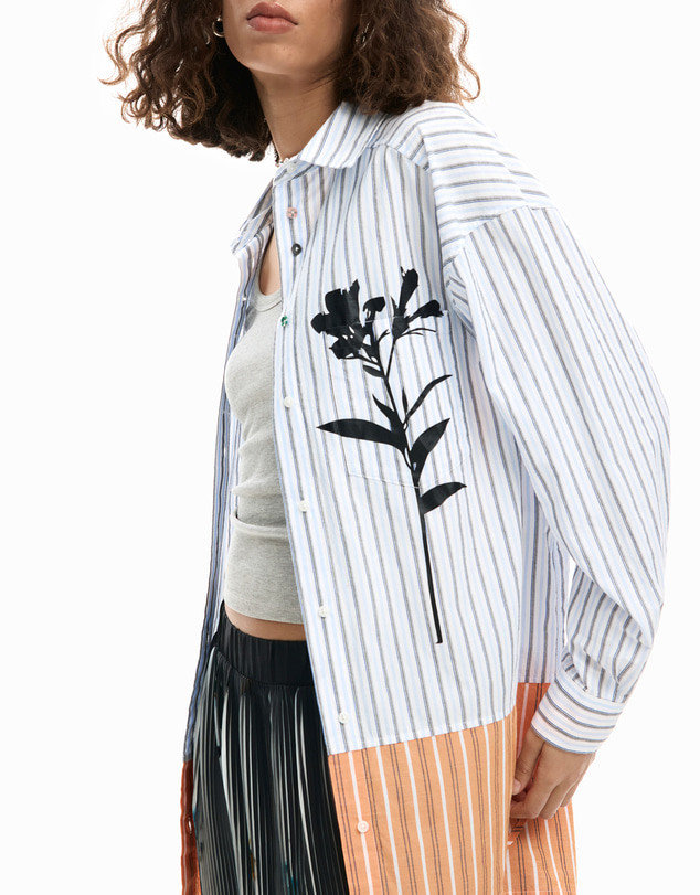 Desigual - Long striped shirt