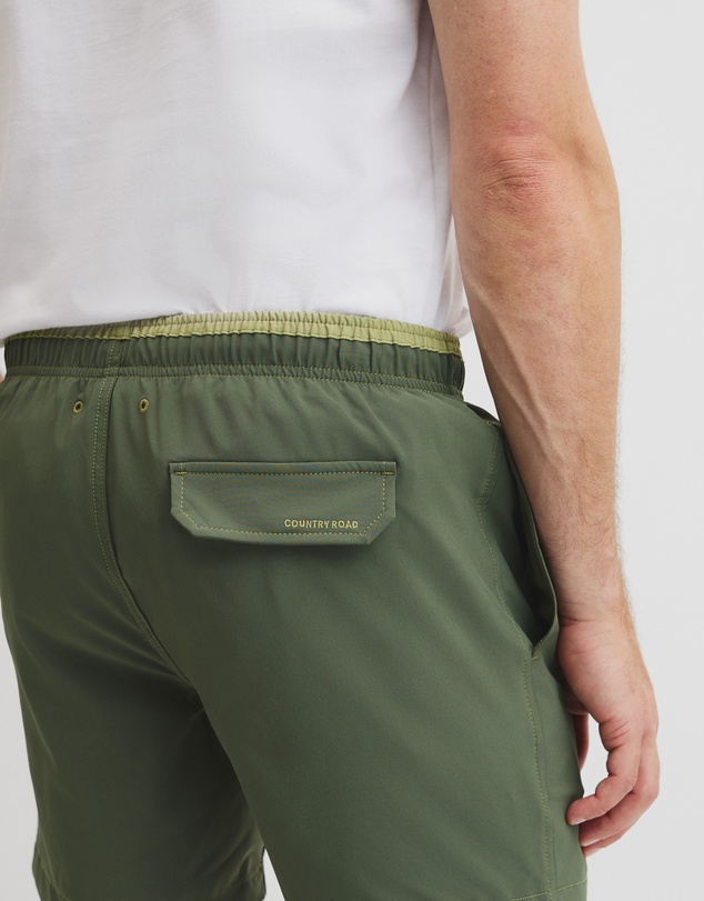 Country Road - Recycled Polyester Blend Contrast Swim Short