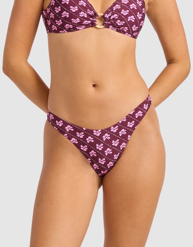 Seafolly - Batik Bloom High Cut Bikini Bottom