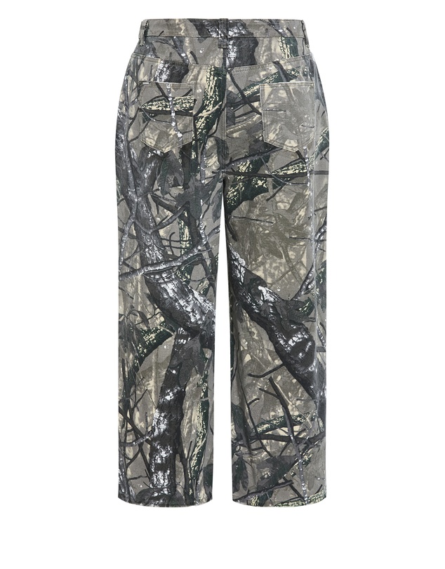 City Chic - Plus size Olivia Camo Relaxed Cotton Regular Jean - grey wash