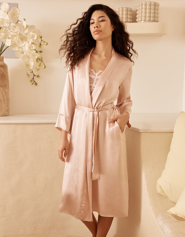Papinelle - Audrey Washable Silk Long Robe