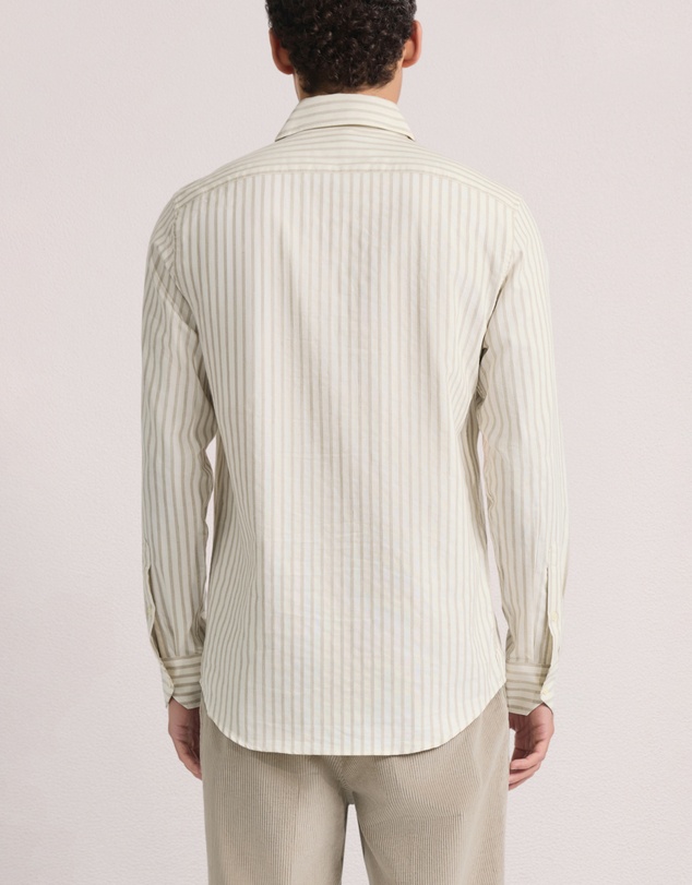 Frescobol Carioca - Emilio Cotton Till Dobby Stripe LS Shirt