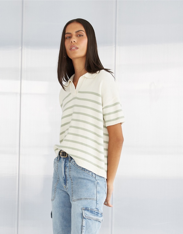 DRICOPER DENIM - Darra Cotton Polo Sweater