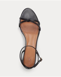 Polo Ralph Lauren - Leather Kitten-Heel Sandals - Women's