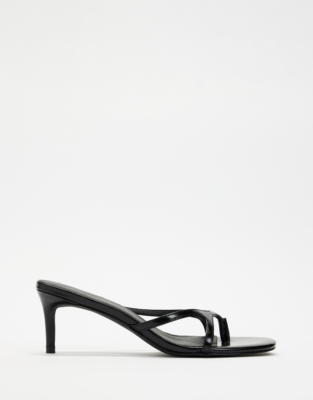 AERE - Dahlia Leather Kitten Heels - Women's