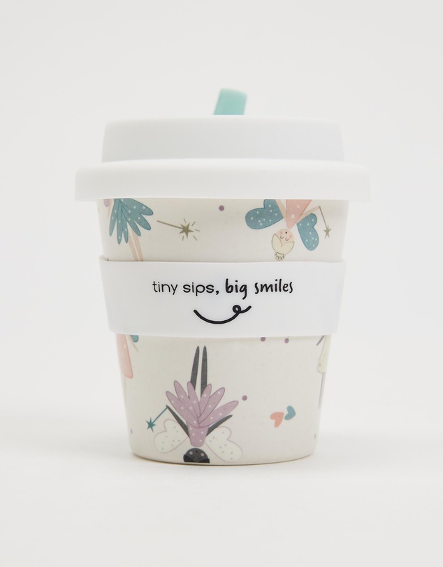 itti bitti - Reusable Baby Cino Cup with 2 Straws - Fairy Magic