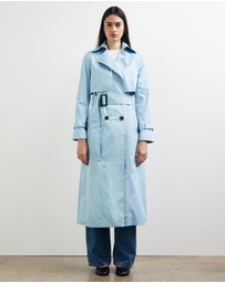 Sofia Irina - Long Sleeve Belted Trench Coat