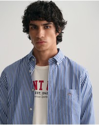Gant - Regular Fit Striped Poplin Shirt