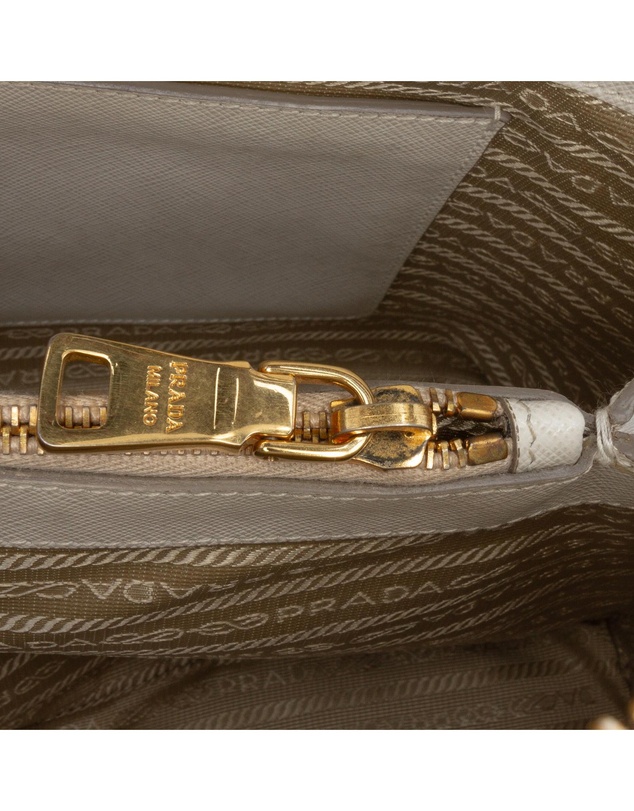 Pre-Loved by Azura Reborn - Pre-Loved Medium Bicolor Saffiano Lux Promenade Satchel