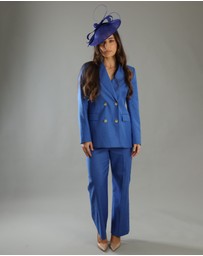 Morgan & Taylor - Haisley Fascinator in Cobalt Blue