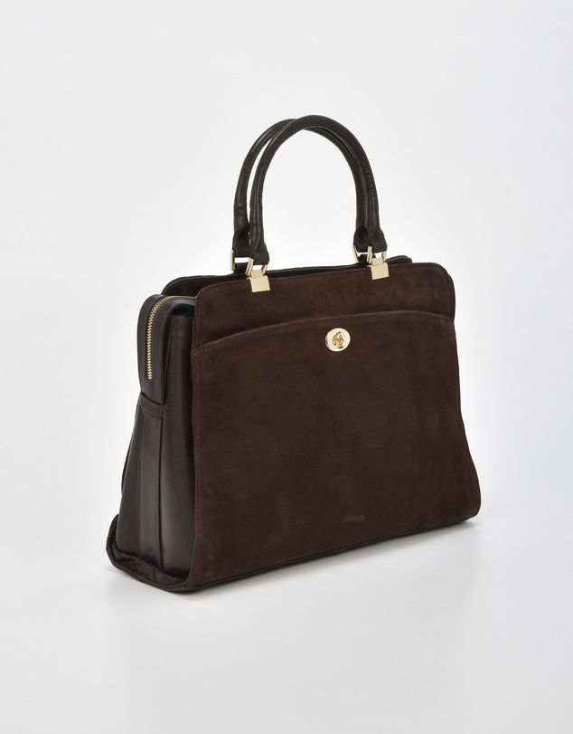 Cobb & Co - Kew Leather Suede Business Bag Tote