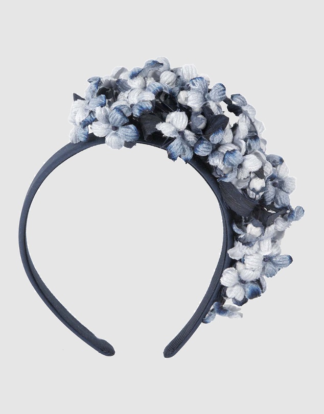 Max Alexander - Blue Flower Fascinator Headband